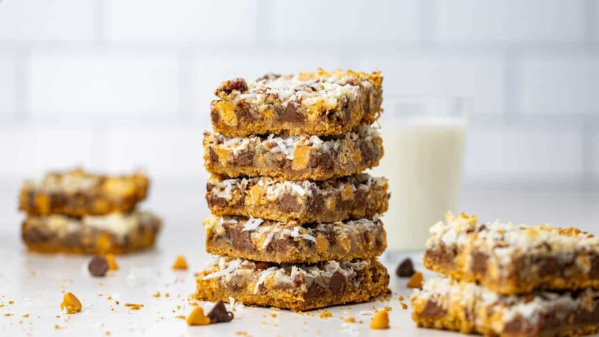 Heavenly 7 Layer Bars - The Stay At Home Chef