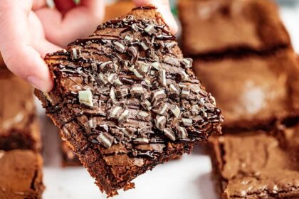 Andes Mint Brownies - The Stay At Home Chef