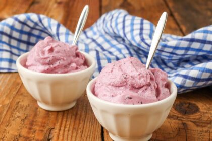 Berry Smoothie Ice Cream - Barefeet in the Kitchen