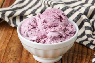 Black Raspberry Ice Cream - Barefeet in the Kitchen