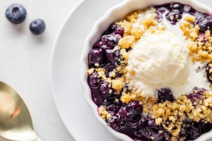 Blueberry Crumble - The Stay At Home Chef