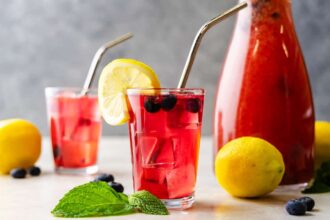 Easy Blueberry Lemonade - The Stay At Home Chef