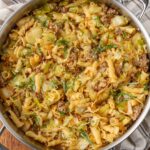 Cabbage Sausage Pasta - Barefeet in the Kitchen