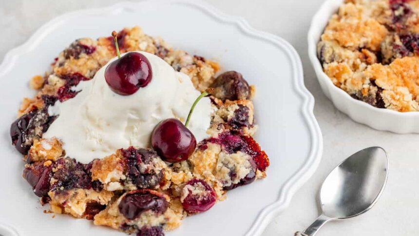 Cherry Dump Cake - The Stay At Home Chef