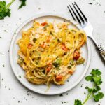 Cheesy Chicken Spaghetti - The Stay At Home Chef