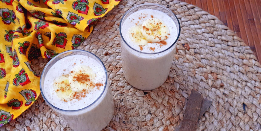 Cinnamon Banana Smoothie Recipe - Mads' Cookhouse