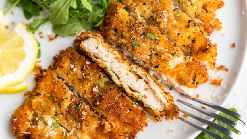 Crispy Parmesan Chicken Cutlets - The Stay At Home Chef