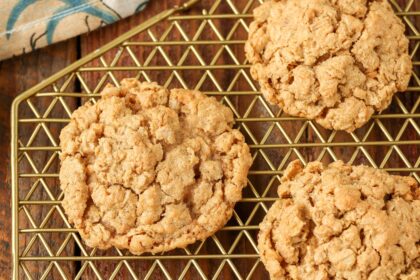 Vegan Peanut Butter Oatmeal Cookies