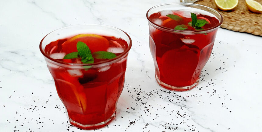 Hibiscus Iced Tea Recipe - Mads' Cookhouse