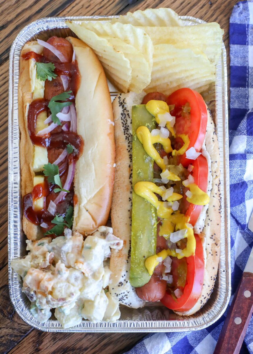 Build Your Own Hot Dog Bar