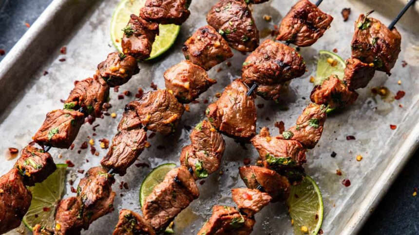 Easy Marinated Beef Kabobs