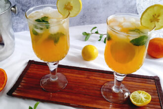 Orange Lemon Mojito Mocktail Recipe