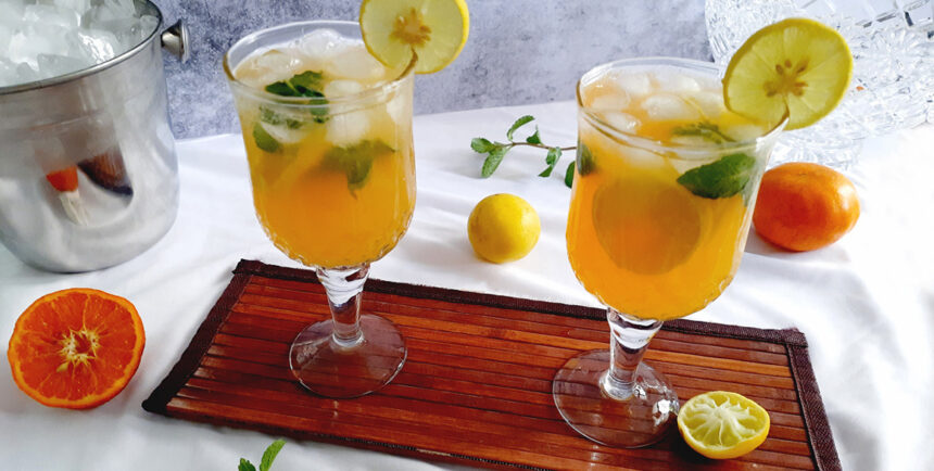 Orange Lemon Mojito Mocktail Recipe