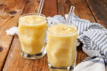 Pineapple Banana Smoothie - Barefeet In The Kitchen