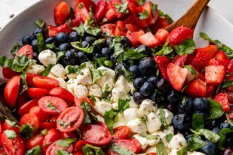 Red, White, and Blue Caprese Salad