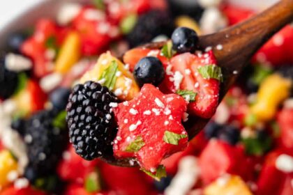 Red, White, and Blue Fruit Salad