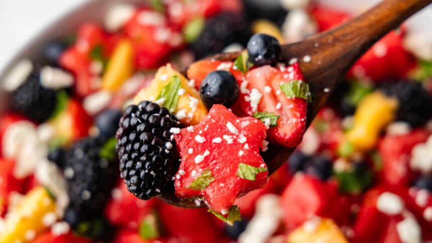 Red, White, and Blue Fruit Salad