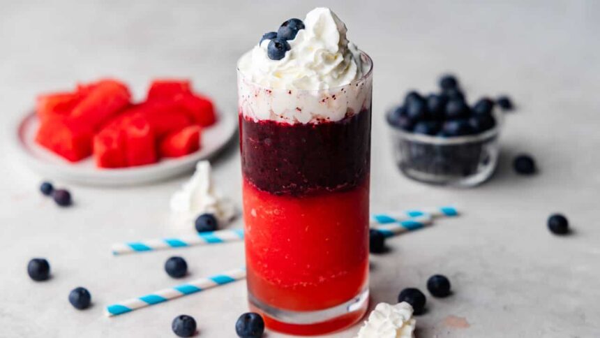 Red, White, and Blue Slushies