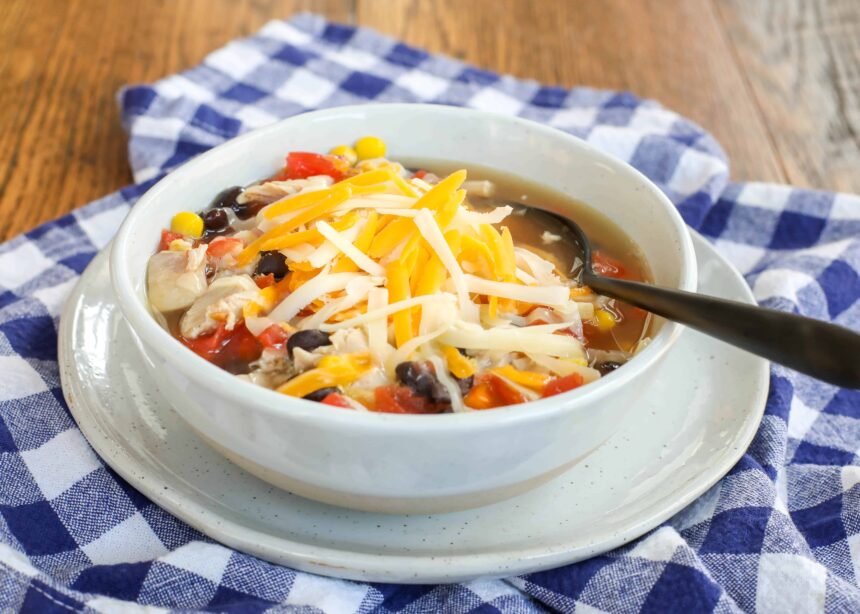 10 Minute Southwest Chicken Soup