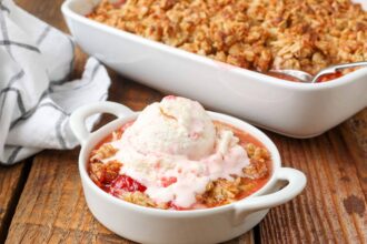 Strawberry Crisp - Barefeet in the Kitchen