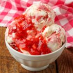 Strawberry Lemonade Ice Cream - Barefeet in the Kitchen