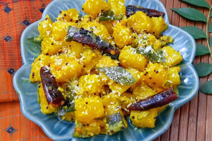 Sweet and Spicy Pumpkin Poriyal (Stir Fry) Recipe