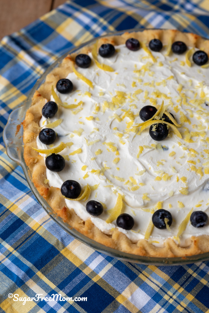 Easy Low Carb Keto Lemon Cottage Cheese Cream Pie