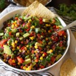 bowl of corn and bean salsa