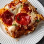 Pizza Casserole | Cookies and Cups