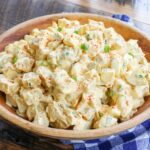 Deviled Egg Potato Salad - Barefeet in the Kitchen