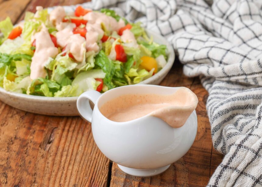 Thousand Island Salad Dressing - Barefeet in the Kitchen