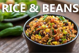 Mexican Inspired Rice and Beans Recipe 🪅 Healthy One Pot Black Bean Vegan Food (Super Easy)