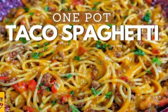 BEST One Pot Taco Spaghetti Recipe | Pasta Recipes