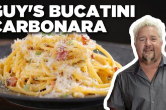 Guy Fieri's Bucatini Carbonara | Food Network