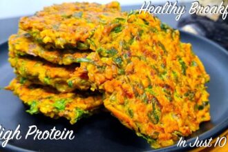 Instant High Protein Breakfast with Moong and Spinach | Breakfast Ideas | Healthy tiffin recipes