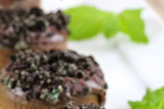 baked chocolate donuts