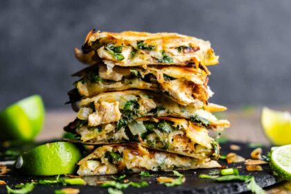 Cilantro-Lime Chicken Quesadillas