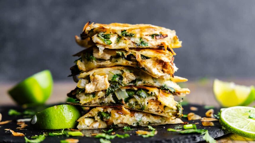 Cilantro-Lime Chicken Quesadillas