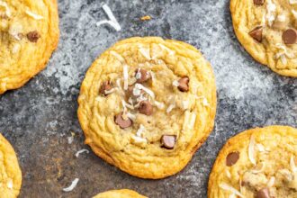 Coconut Chocolate Chip Cookies - The Stay At Home Chef