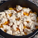 Camping Dutch Oven Peach Cobbler