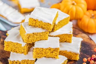 Easy Pumpkin Bars - The Stay At Home Chef