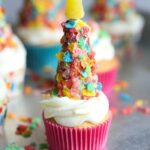 Fruity Pebble Party Hats - Cookies and Cups