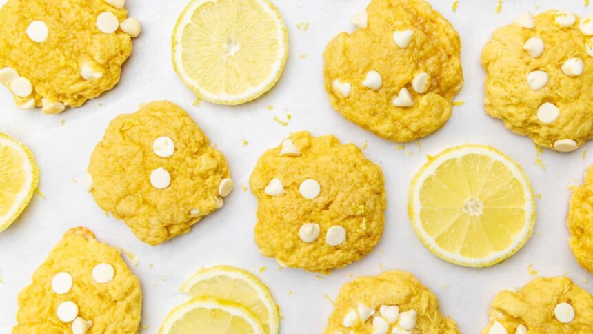 Lemon White Chocolate Chip Cookies