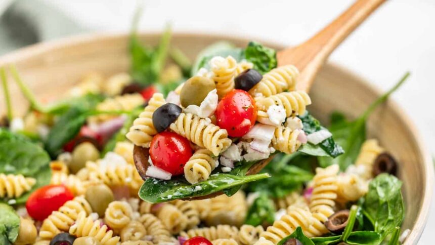 Mediterranean Pasta Salad - The Stay At Home Chef