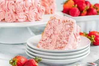 The Most Amazing Strawberry Cake