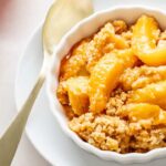 Peach Crumble - The Stay At Home Chef