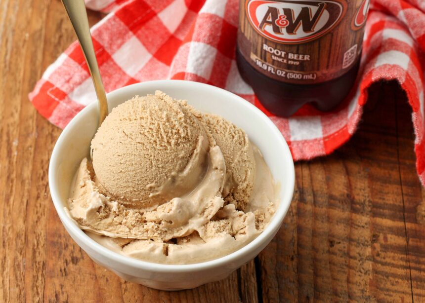 Root Beer Ice Cream - Barefeet in the Kitchen