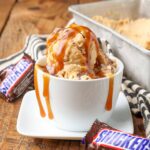 Snickers Ice Cream - Barefeet in the Kitchen