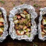 Spicy Garlic Butter Steak and Potato Foil Packets