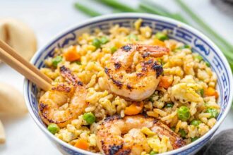 Takeout Shrimp Fried Rice - The Stay At Home Chef